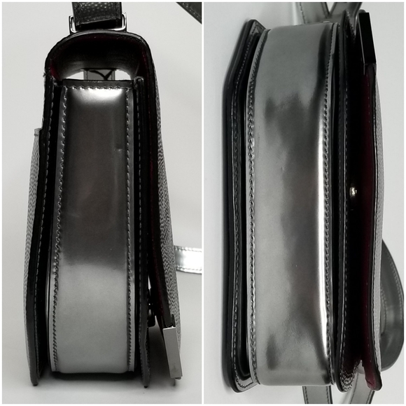 BALLY Corner Leather Flap Crossbody Shoulder Bag - Picture 7 of 8